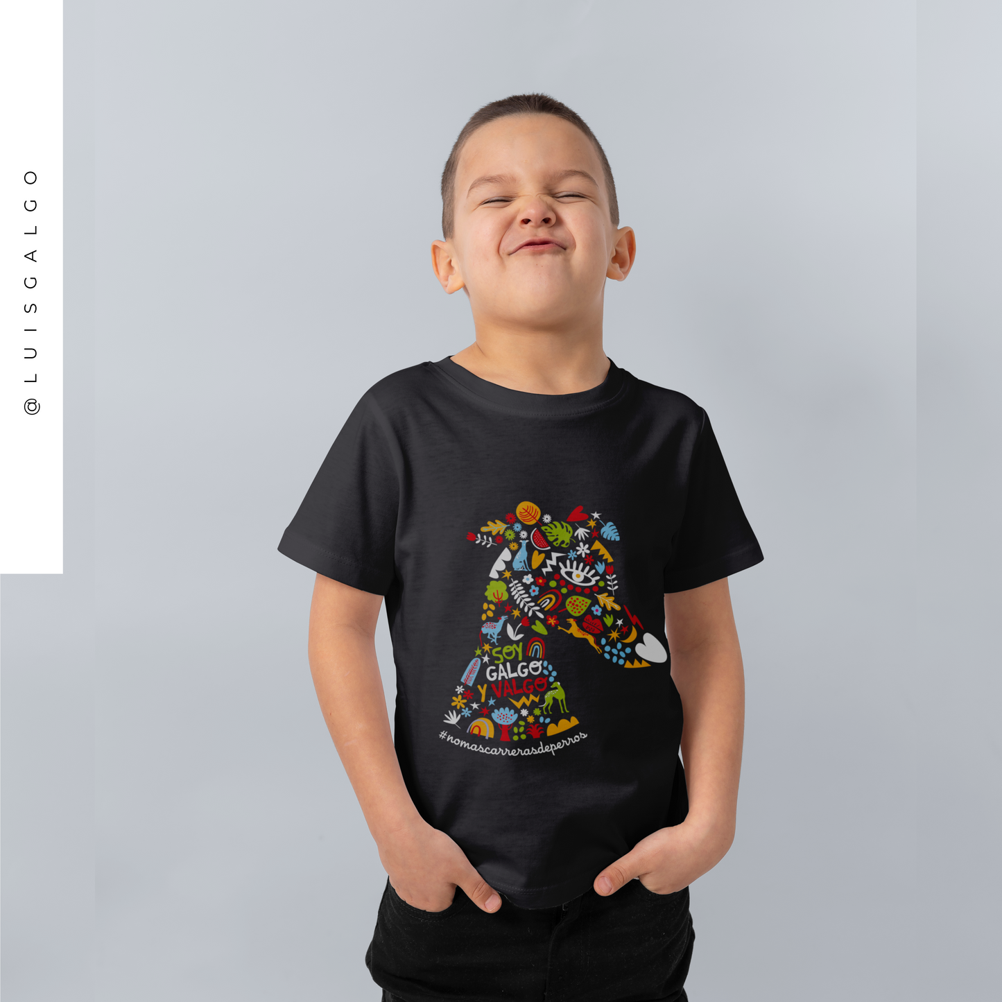 Polera Soy Galgo y Valgo Niños