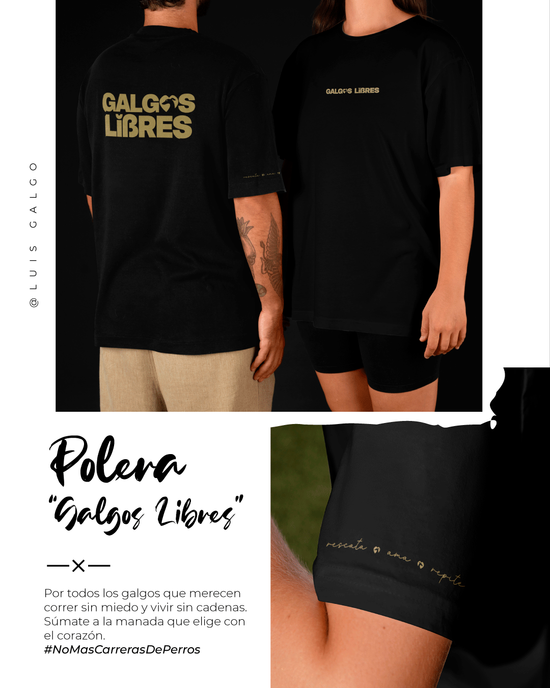 Polera “Galgos Libres”
