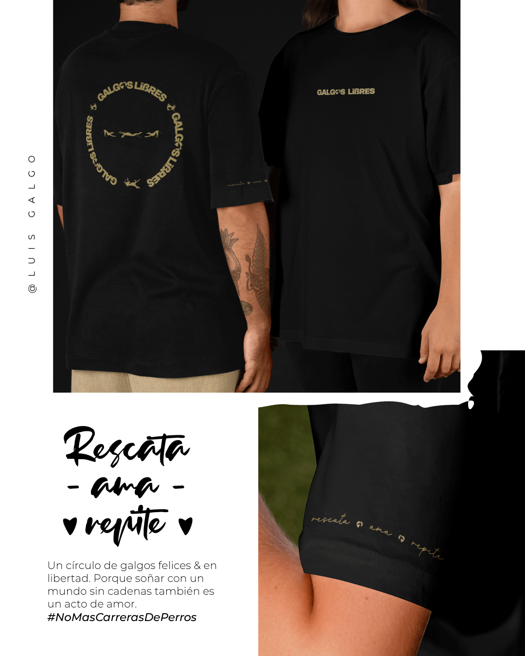 Polera “Rescata 🖤 ama 🖤 repite”