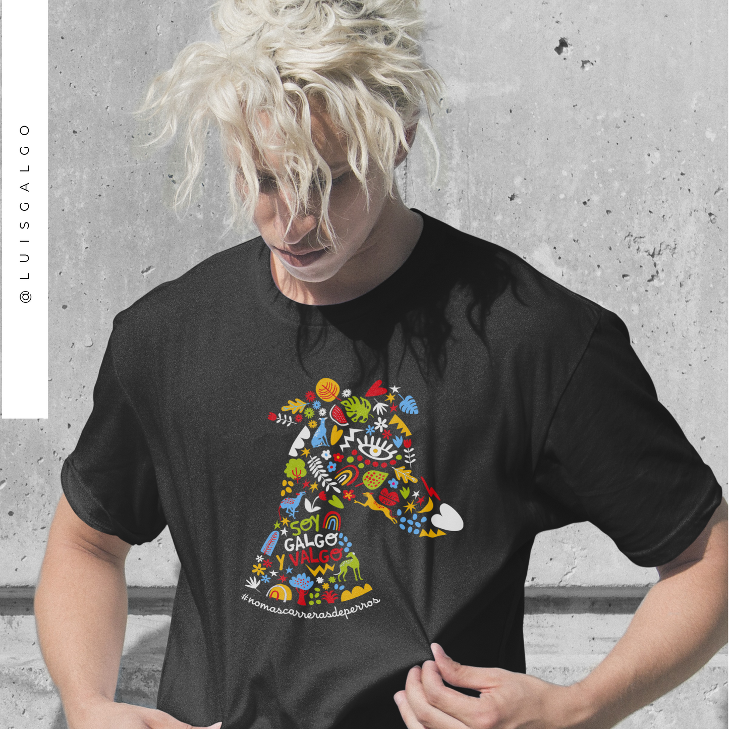 Polera Soy Galgo y Valgo Hombre